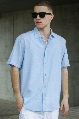 Summer Hemd SS Chambray Blue