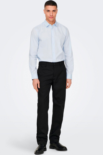 EDGE LOOSE CHINOS PANT Black