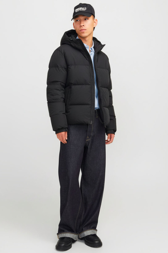 Soho Puffer Hood Jacket  Black