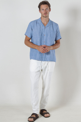Ayers SS loose Hemd Federal Blue