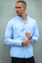 Solid Val Oxford Stretch Hemd LS Sky Blue