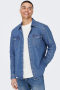 ONLY & SONS  Bane Regular Fit Denim Hemd Medium Blue Denim