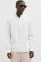 Jack & Jones Summer Half Placket Hemd Ls White