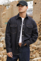 Jack & Jones Austin Wide Fit Denim Hemd LS Dark Denim