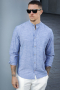 Jack & Jones Summer Band Hemd LS Faded Denim