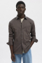 Selected Performance Stretch LS Hemd Morel Mixed Black
