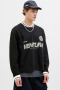 Jack & Jones Horizon Sports Print Sweat LS V-neck Black