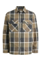 Jack & Jones Rayle Melange Check LS Overshirt Malt Ball