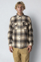 Fat Moose Adrian Cotton Check Hemd Sand / Black