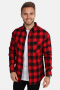 URBAN CLASSICS Checked Flanell Hemd Red/Black