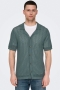 ONLY & SONS Diego Regular SS Knit Resort Hemd  Balsam Green