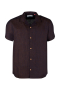 Kronstadt Ayers SS loose Hemd Chocolate Plum