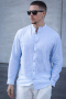 Jack & Jones Summer Band Hemd LS Chambray Blue