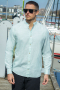 Jack & Jones Summer Band Hemd LS Iceberg Green