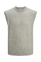 Jack & Jones Soho Ollie Knit Vest Light Grey Melange