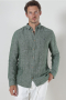 Kronstadt Ayers Ls Hemd Hedge Green