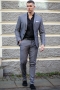Jack & Jones Premium Franco Slim Fit Anzug Light Grey Melange