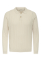 ONLY & SONS Kent Regular Fit Polo Knit LS Silver Lining