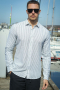 ONLY & SONS Caiden LS Stripe Linen Hemd Sea Spray