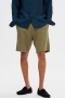 Selected Regular Brody Linen Shorts Burnt Olive