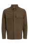 Jack & Jones Rayle Melange Solid LS Overshirt Malt Ball