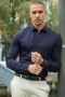 Only & Sons Miles LS Stretch Hemd Dark Navy