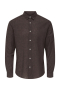 ONLY & SONS Caiden LS Linen Hemd Coffee Bean Peppercorn