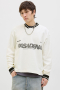 Jack & Jones Horizon Sports Print Sweat LS V-neck Cloud Dancer