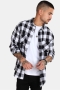 URBAN CLASSICS Checked Flanell Hemd Black/White